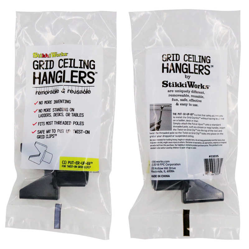 StikkiWorks Grid Ceiling Hanglers™ Put-er-Up-er™ Tool