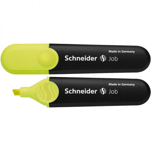 Schneider® Job Highlighters, Chisel Tip, Fluorescent Yellow