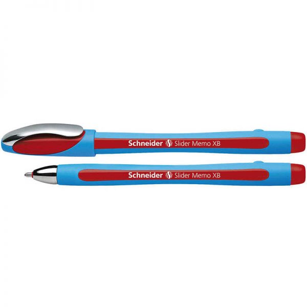 Schneider® Memo Slider Ballpoint Pen, Viscoglide Ink, 1.4 mm Red