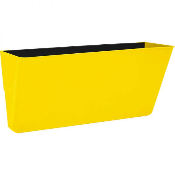 Storex Letter-Size Magnetic Wall Pocket, Yellow