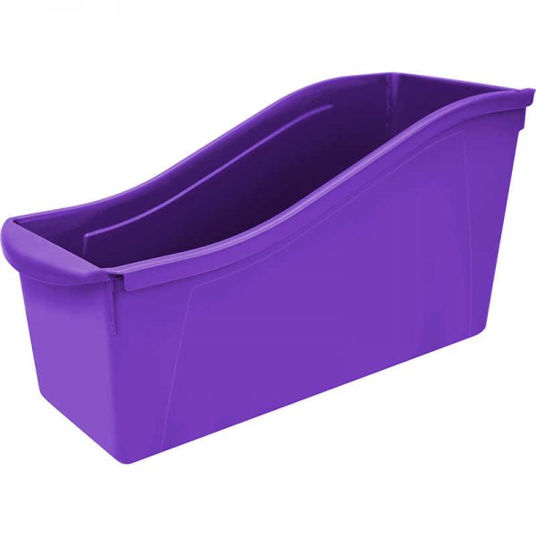 Storex Large Book Bin, Purple