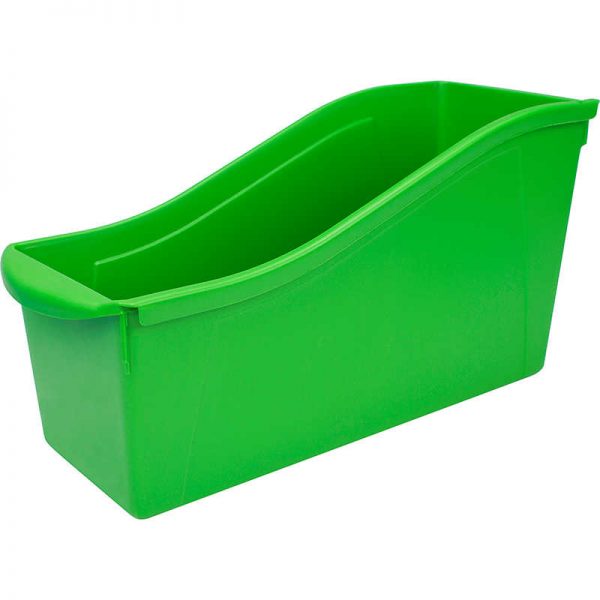 Storex Large Book Bin, Green