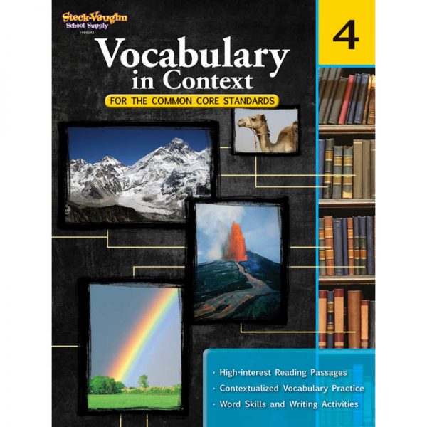 Steck-Vaughn Vocabulary in Context for the Common Core Standards Reproducible, Grade 4