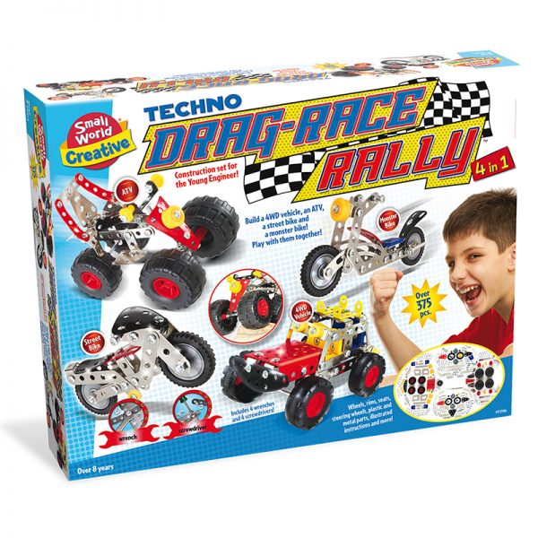 Small World Toys Techno Drag-Race Rally 4 in 1