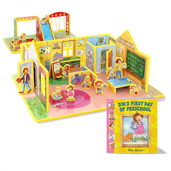 Storytime Toys DW's First Day of Preschool Book and Playset