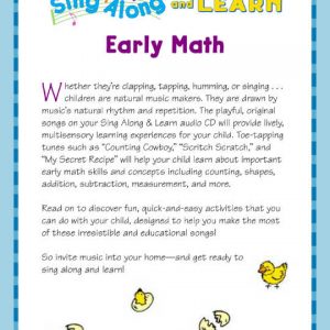 Sing Along and Learn Early Math by Scholastic – SC-0439802148-980214