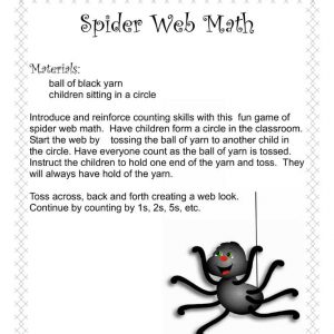 Spider Web Math by Frog Street Press Math Activity 5