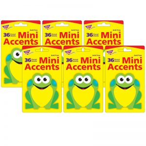TREND Frog Mini Accents, 36 Per Pack, 6 Packs