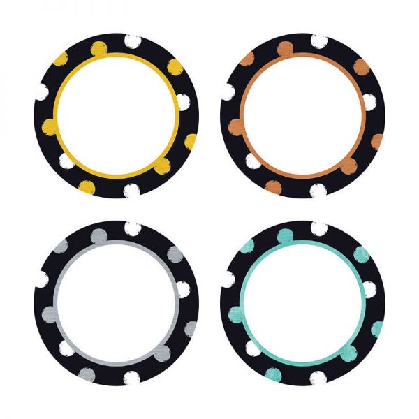 TREND I ♥ Metal Dot Circles Mini Accents Variety Pack, 36 Count