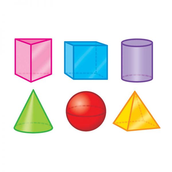 TeachersParadise TREND 3D Shapes Mini Accents Variety Pack, 36 ct
