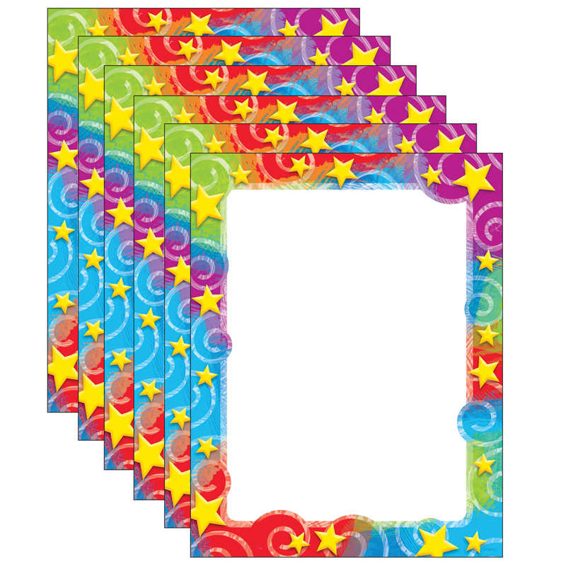 TREND Stars 'n Swirls Terrific Papers®, 50 Sheets Per Pack, 6 Packs