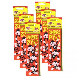TREND Bananas for Books Monkey Mischief® Bookmarks, 36 Per Pack, 6 Packs