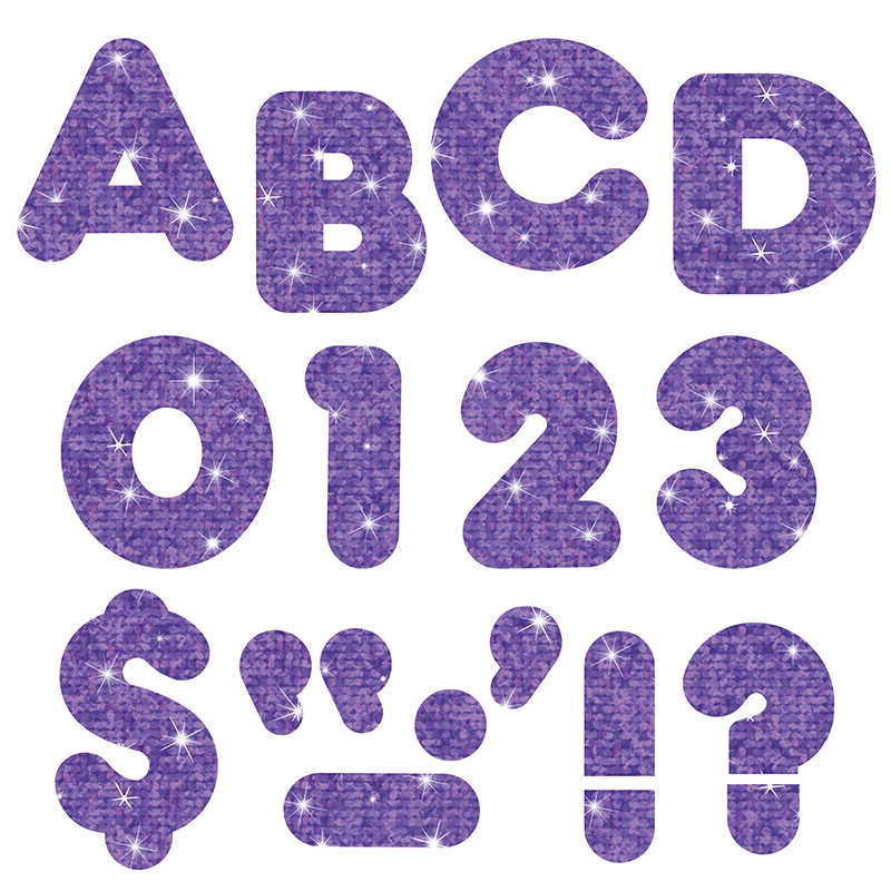 TREND Purple Sparkle 4" Casual UC Ready Letters®