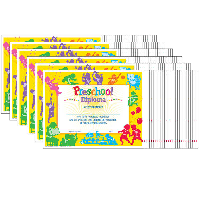 TREND Classic Preschool Diploma, 30 Per Pack, 6 Packs