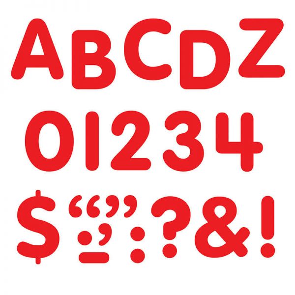 TREND Red 1" STICK-EZE® Stick-On Letters