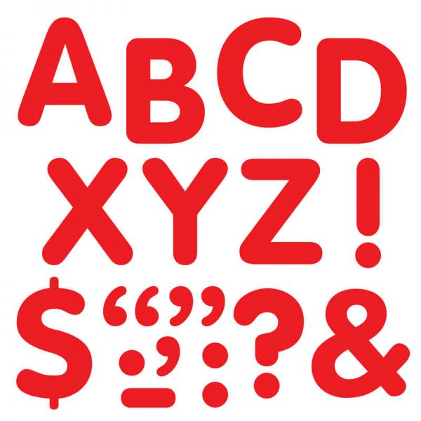 TREND Red 2" STICK-EZE® Stick-On Letters, 6 Packs
