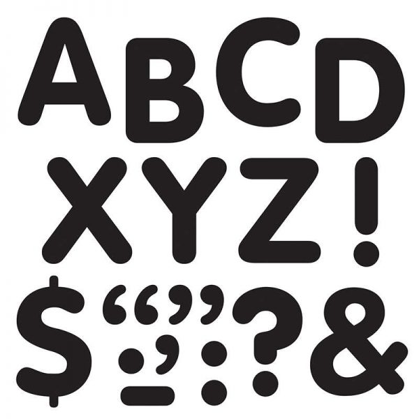 TREND Black 2" STICK-EZE® Stick-On Letters