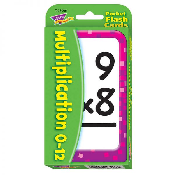 TREND Multiplication 0-12 Pocket Flash Cards