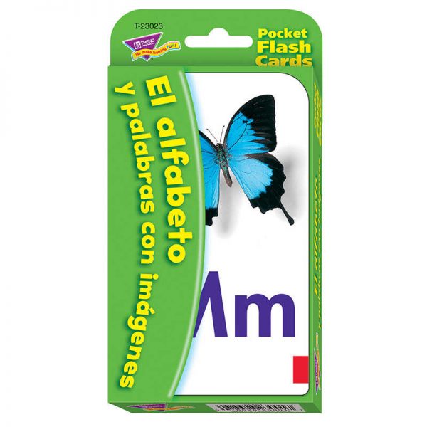TREND El Alfabeto y Palabras con Imágenes (SP) Pocket Flash Cards