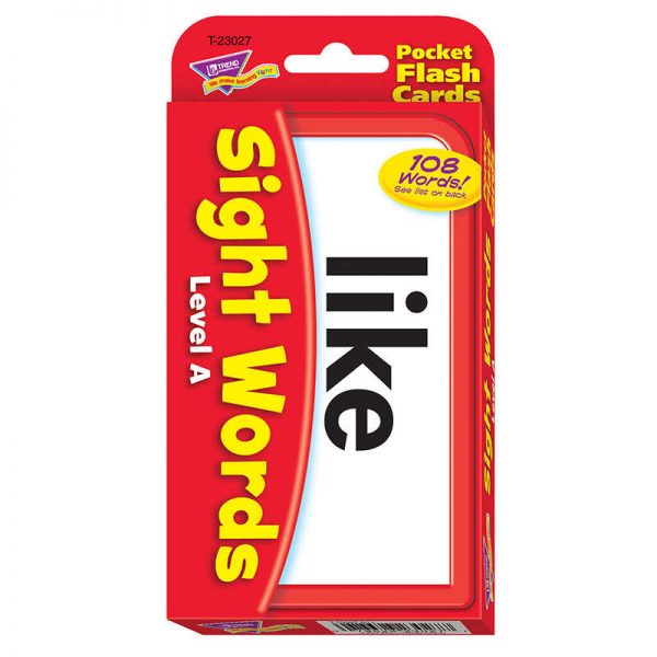 TREND Sight Words – Level A Pocket Flash Cards