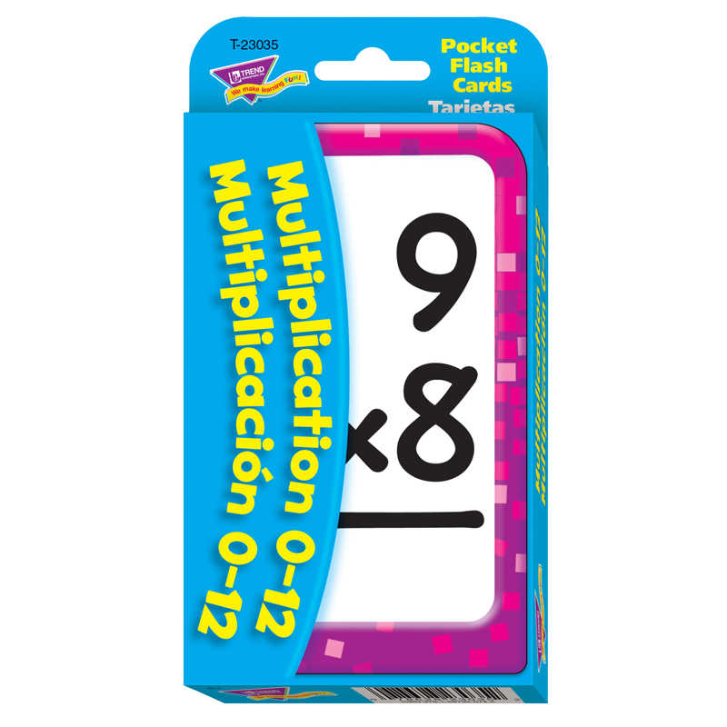 TREND Multiplication/Multiplicación (EN/SP) Pocket Flash Cards