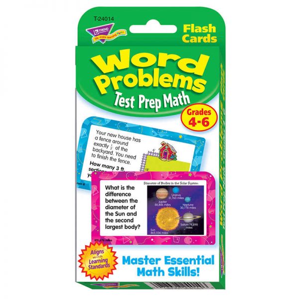 TREND Word Problems Test Prep Math, Grades 4-6 Challenge Cards®