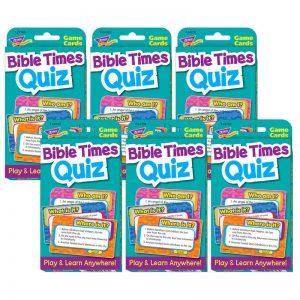 TREND Bible Times Quiz Challenge Cards®, 6 Sets