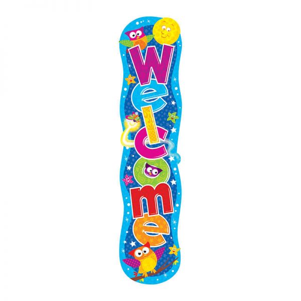 TREND Welcome Owl-Stars!® Quotable Expressions® Banner, 5'