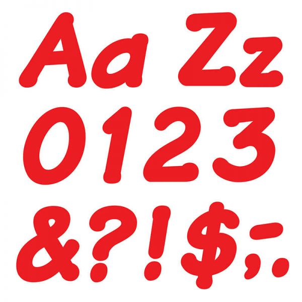 TREND Red 4" Italic Combo Ready Letters®