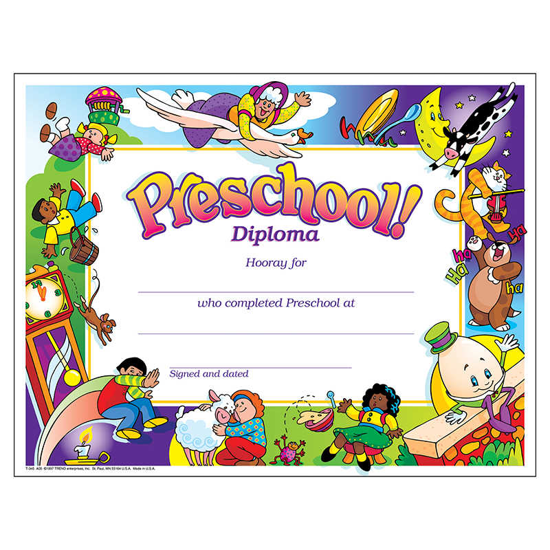 TREND Preschool Diploma , 30 ct