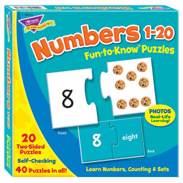 TREND Numbers 1-20 Fun-to-Know® Puzzles