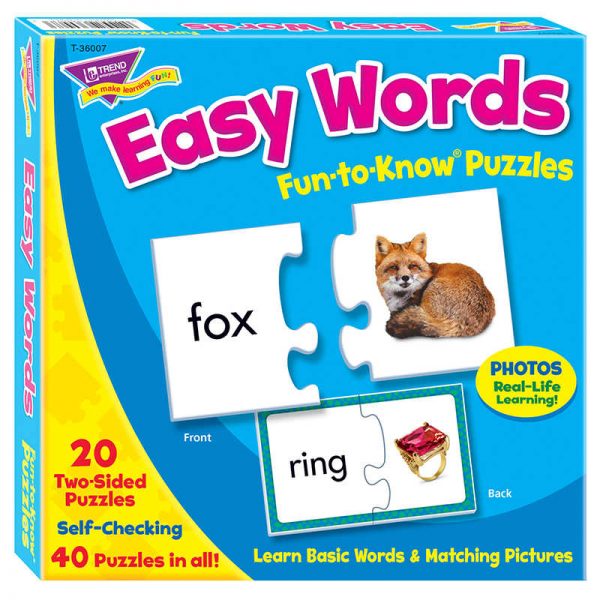 TREND Easy Words Fun-to-Know® Puzzles