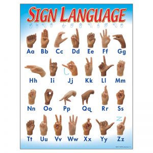 TREND Sign Language Learning Chart, 17" x 22"