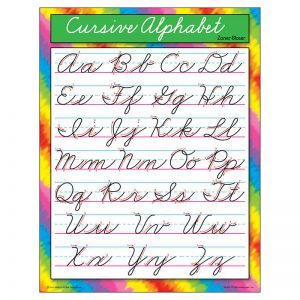 TREND Cursive Alphabet Zaner-Bloser Learning Chart, 17" x 22"