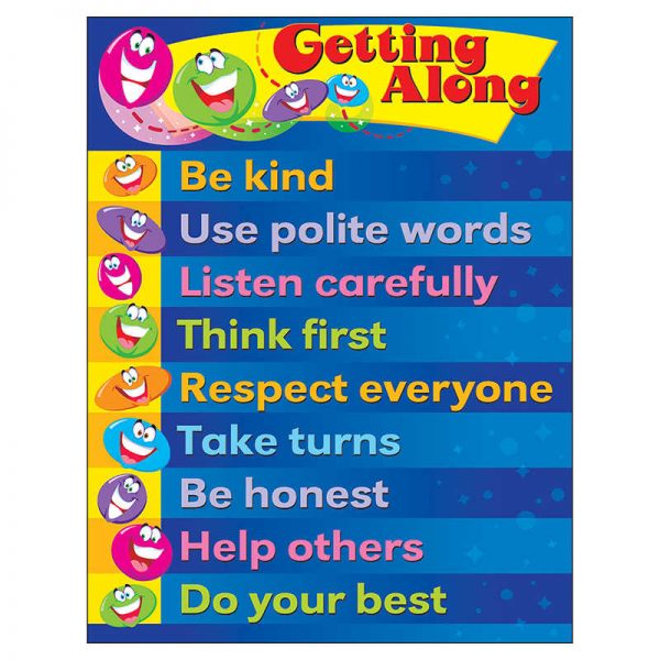 TREND Getting Along Learning Chart, 17" x 22"
