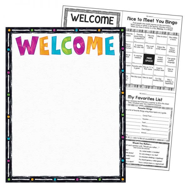 TREND Welcome Color Harmony™ Learning Chart, 17" x 22"