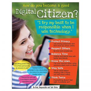 TREND enterprises, Inc. Digital Citizenship (Secondary) Learning Chart, 17" x 22"