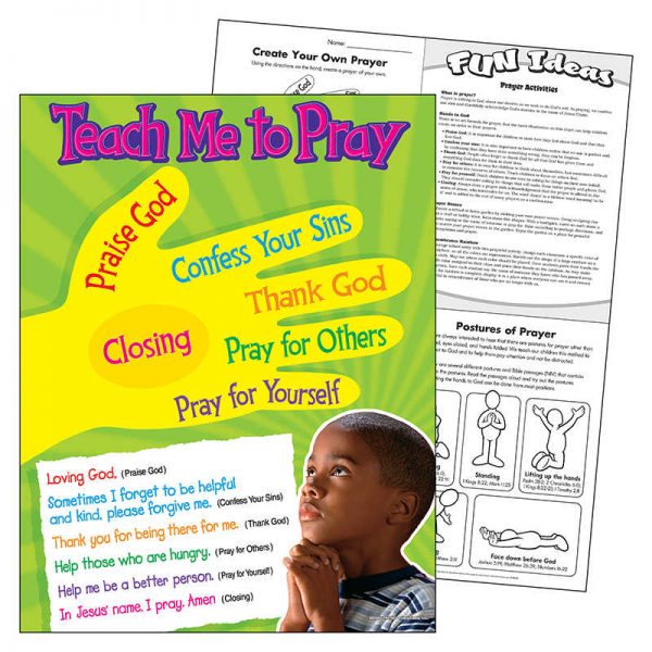 TREND Teach Me to Pray Learning Chart, 17" x 22"