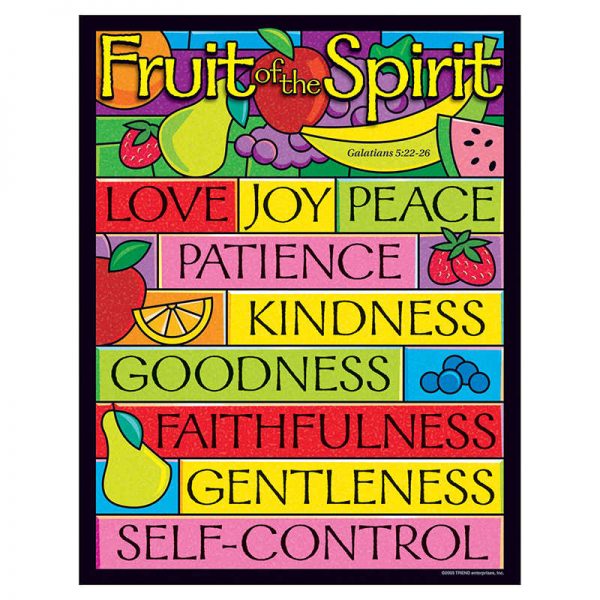 TREND Fruit of the Spirit Learning Chart, 17" x 22"