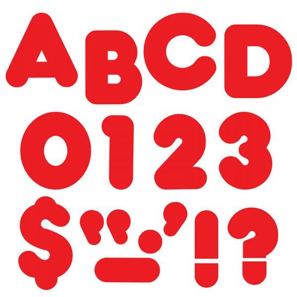 TREND Red 4" Casual Uppercase Ready Letters®