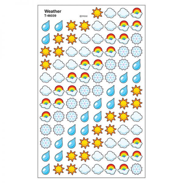 TREND Weather superShapes Stickers, 800 ct