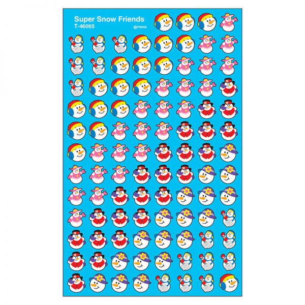 TREND Super Snow Friends superShapes Stickers, 800 ct