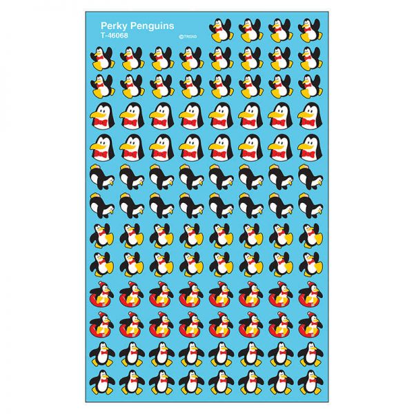 TREND Perky Penguins superShapes Stickers, 800 ct
