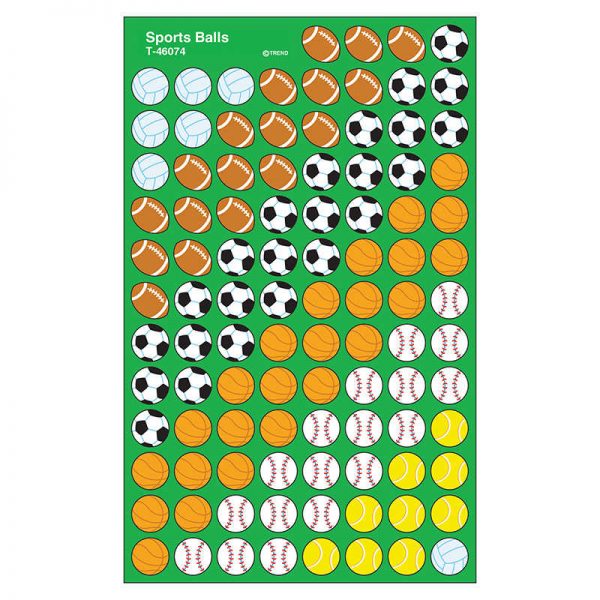 TREND Sports Balls superShapes Stickers, 800 ct