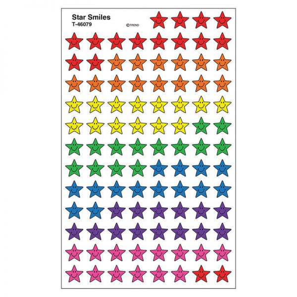 TREND Star Smiles superShapes Stickers, 800 ct