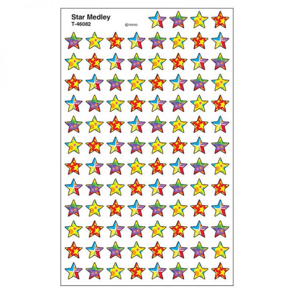 TREND Star Medley superShapes Stickers, 800 ct