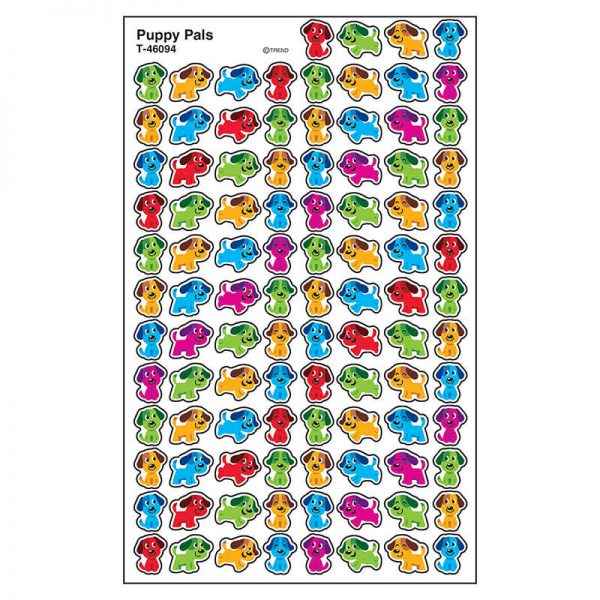 TREND Puppy Pals superShapes Stickers, 800 ct