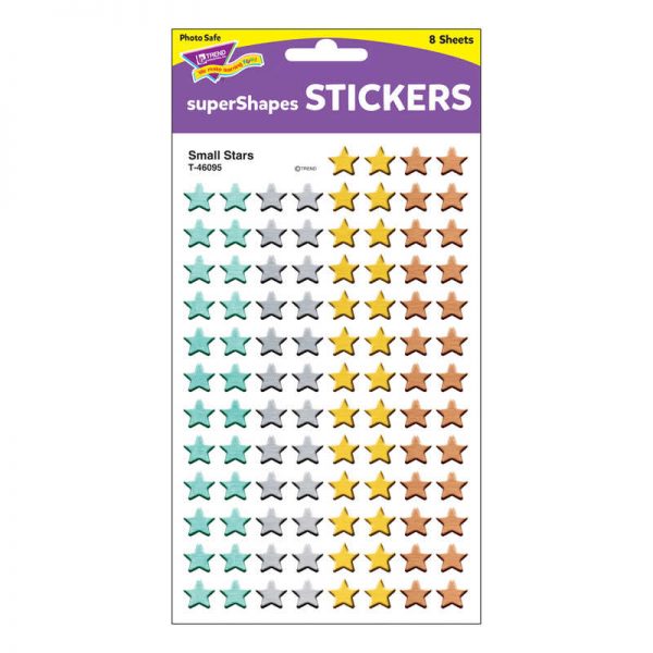 TREND I ♥ Metal™ Small Stars superShapes Stickers, 800 ct