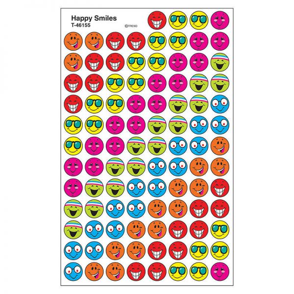 TREND Happy Smiles superSpots® Stickers, 800 ct