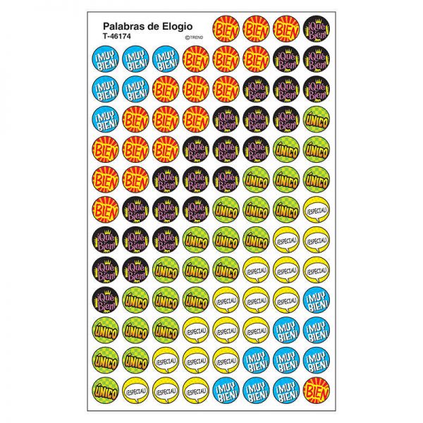 TREND Palabras de Elogio (SP) superSpots® Stickers, 800 ct